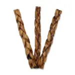 12"- Braided LIVER GLAZED Beef Collagen Stick - Natural (10pc) - Image 6