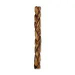 12"- Braided LIVER GLAZED Beef Collagen Stick - Natural (10pc) - Image 3