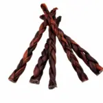 12" - Braided Beef Collagen Stick - Brown (10 pc) - Image 2