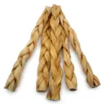 12" - Braided Beef Collagen Stick - Natural (10pc) - Image 2