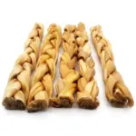 12" - Braided Beef Collagen Stick - Natural (10pc)
