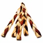 12"- Braided Beef Collagen Stick Brown/Natural (10 pc) - Image 3