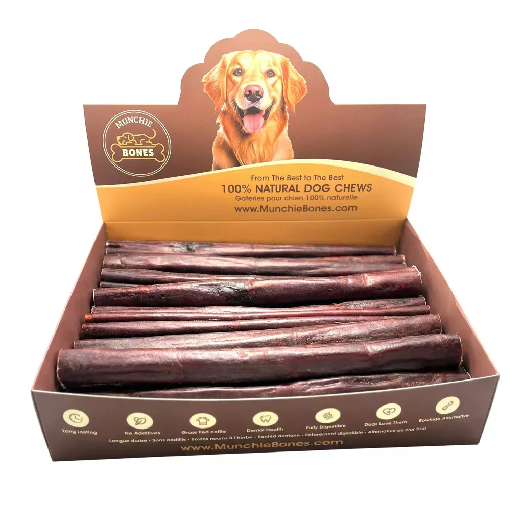 12 LIVER GLAZED - Brown 3 12″- Beef LIVER GLAZED Collagen Stick-Brown (10pc) - Image 1