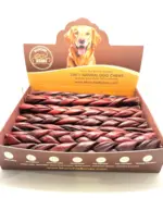 12"- Braided LIVER GLAZED Beef Collagen Stick - Bown (10pc)