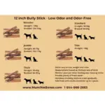 IMPERFECT SHAPE LOW ODOUR 12"- Bully Stick - Mixed Thickness (20pc) - Image 2