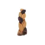 6"- Braided Beef Collagen Stick Brown/Natural (20pc) - Image 8
