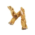 6"- Braided Beef Collagen Stick - Natural (20pc) - Image 2