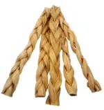 IMPERFECT COLOR -12" - Braided Beef Collagen Stick - Natural (10pc) - Image 2