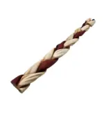 12"- Braided Beef Collagen Stick Brown/Natural (10 pc) - Image 4