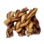 6"- Bully Stick - Braided - THIN  - Low Odour (40pc) - Image 5