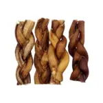 6"- Bully Stick - Braided - THIN  - Low Odour (40pc) - Image 4