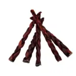 12" - Braided Beef Collagen Stick - Brown (10 pc) - Image 3