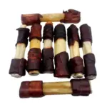 6" Beef Collagen Stick - Natural - Wrapped Ends (20 pc)