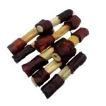 6" Beef Collagen Stick - Natural - Wrapped Ends (20 pc) - Image 2