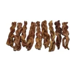 MEDIUM ODOR - IMPERFECT SHAPE & COLOR - 6" Bully Stick - Braided - MIX (20 pc)
