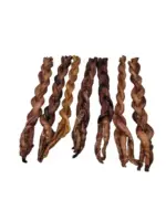 IMPERFECT SHAPE - 12"- Bully Stick - Braided Low Odour - Mixed Thickness  (11 pc)