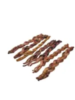 IMPERFECT SHAPE - 12"- Bully Stick - Braided Low Odour - Mixed Thickness  (11 pc) - Image 4