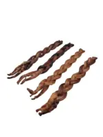IMPERFECT SHAPE - 12"- Bully Stick - Braided Low Odour - Mixed Thickness  (11 pc) - Image 2