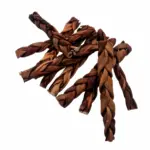 5"- Thin Braided Beef Collagen Stick - Brown (40pc) - Image 2