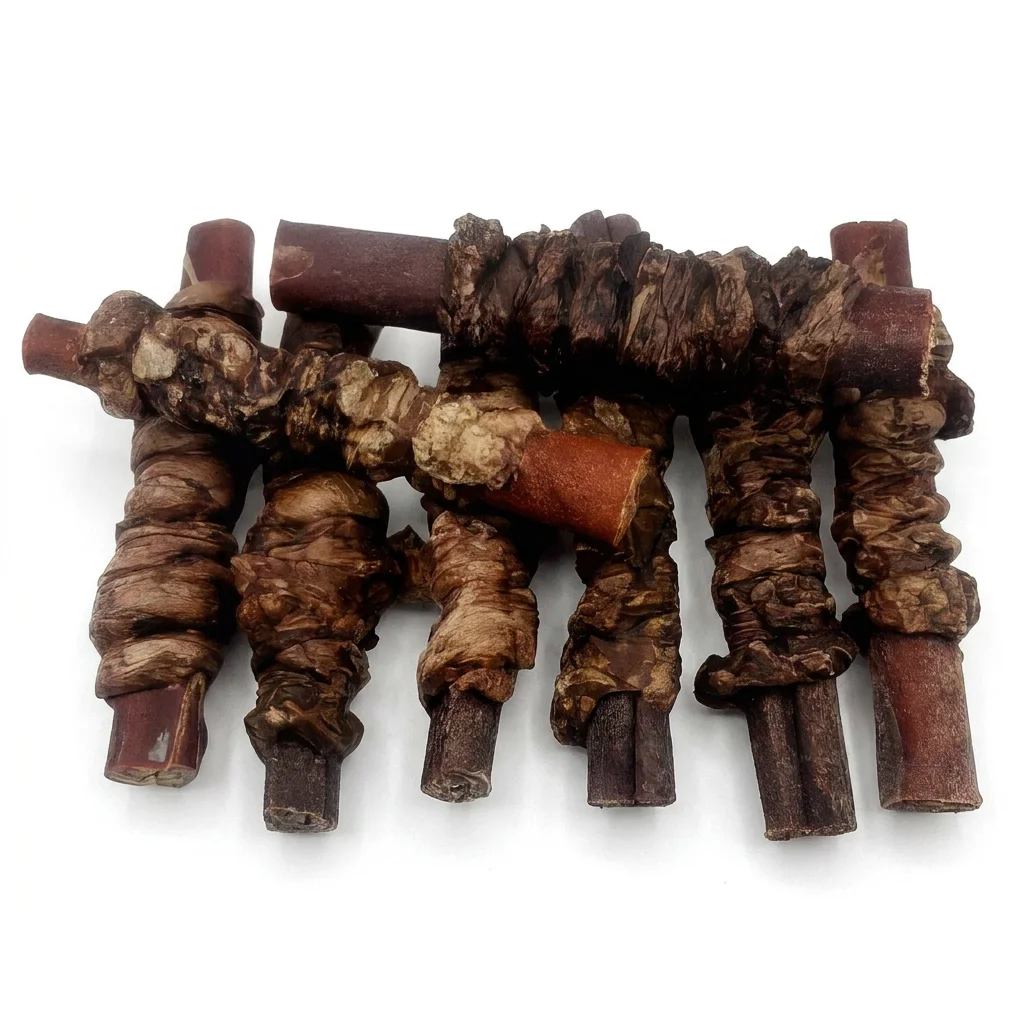 6 Beef Collagen wrapped with liver 3 6"- Beef Collagen Stick & Beef Liver (20 pc) - Image 1