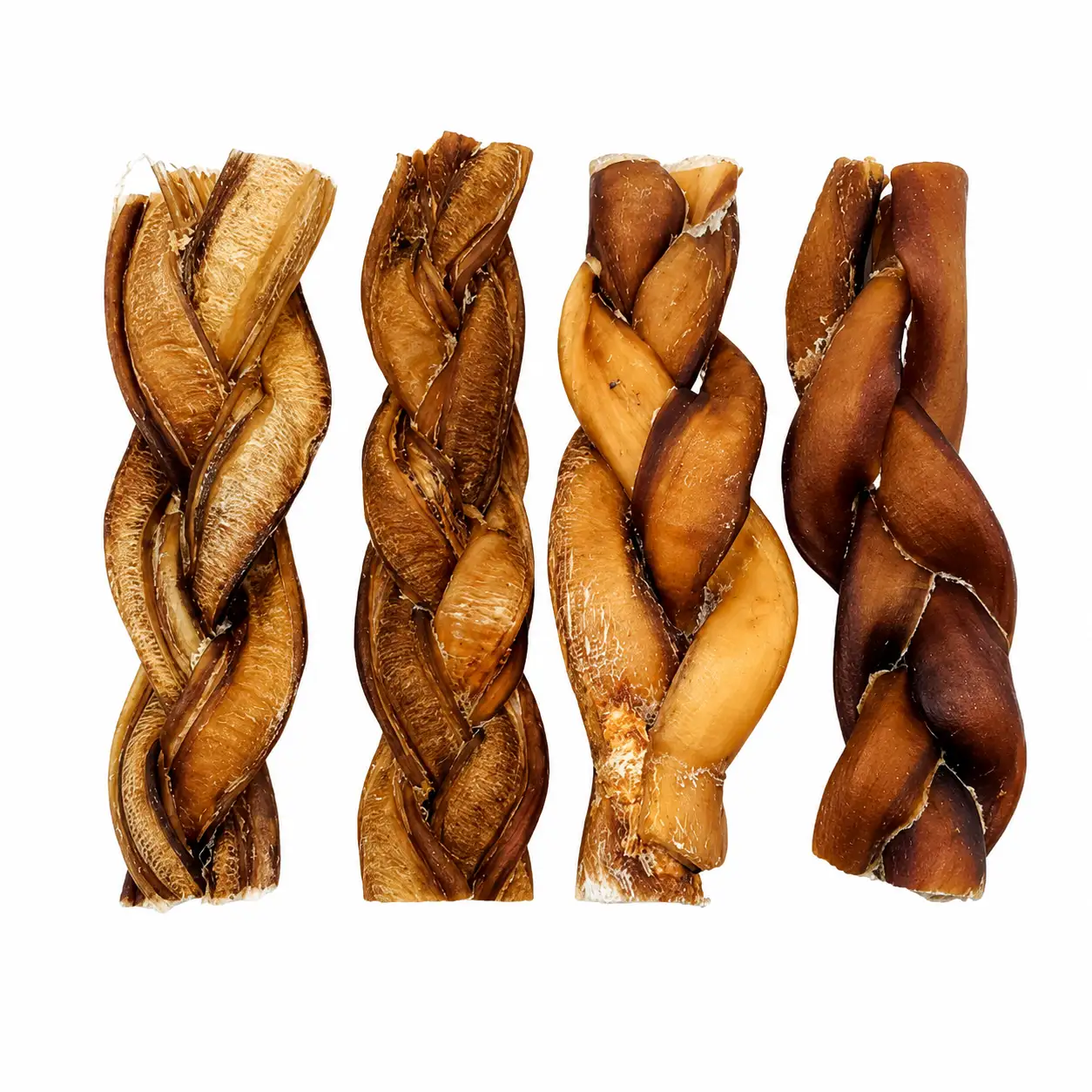 6 Braided Bully Stick 6"- Bully Stick - Braided - STANDARD - Low Odour (30 pc) - Image 1