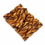 6"- Braided LIVER GLAZED Beef Collagen Stick - Natural (20pc) - Image 3