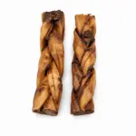 6"- Braided LIVER GLAZED Beef Collagen Stick - Natural (20pc) - Image 4