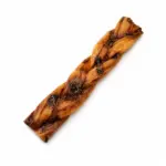 6"- Braided LIVER GLAZED Beef Collagen Stick - Natural (20pc) - Image 5
