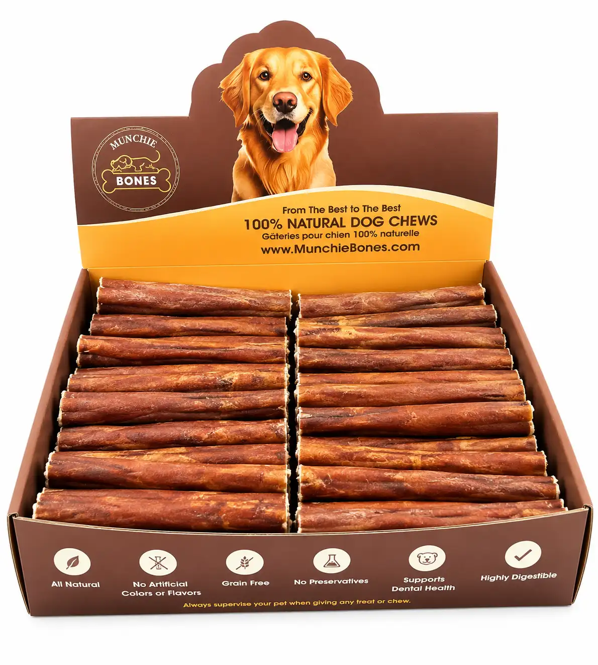 6 LIVER GLAZED Collagen Stick - Natural 5 6″- Beef LIVER GLAZED Collagen Stick-Natural (20pc) - Image 1