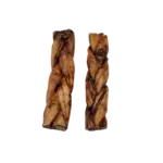 6"- Braided LIVER GLAZED Beef Collagen Stick - Natural (20pc) - Image 4