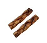6"- Braided LIVER GLAZED Beef Collagen Stick - Natural (20pc) - Image 5