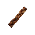 6"- Braided LIVER GLAZED Beef Collagen Stick - Natural (20pc) - Image 6