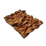 6"- Braided LIVER GLAZED Beef Collagen Stick - Natural (20pc) - Image 7