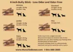 6"- Bully Stick - Braided - THIN  - Low Odour (40pc) - Image 2