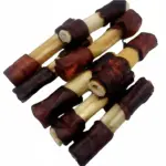 6" Beef Collagen Stick - Natural - Wrapped Ends (20 pc)