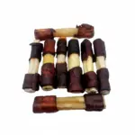 6" Beef Collagen Stick - Natural - Wrapped Ends (20 pc) - Image 6