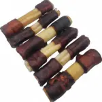 6" Beef Collagen Stick - Natural - Wrapped Ends (20 pc) - Image 2