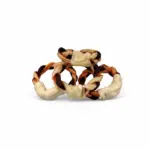 6"- Braided Beef Collagen Ring - Brown-Natural (5 pack) - Image 9