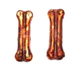 5"- Beef Collagen Pressed Bone LIVER GLAZED (10pc) - Image 3