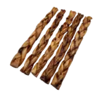 12"- Braided LIVER GLAZED Beef Collagen Stick - Natural (10pc) - Image 4
