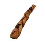 12"- Braided LIVER GLAZED Beef Collagen Stick - Natural (10pc) - Image 5