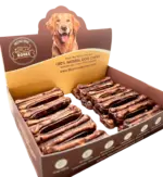 5"- Beef Collagen Pressed Bone LIVER GLAZED (10pc) - Image 2