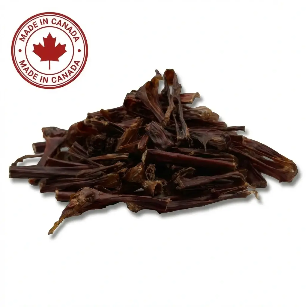 Smoked-Bully-Bites-3-Canada-left-1-1.webp SMOKED Bully Stick Bits 2"-4” ( 250g x 4 packs) – Canadian Beef Pizzle Chunks - Image 1