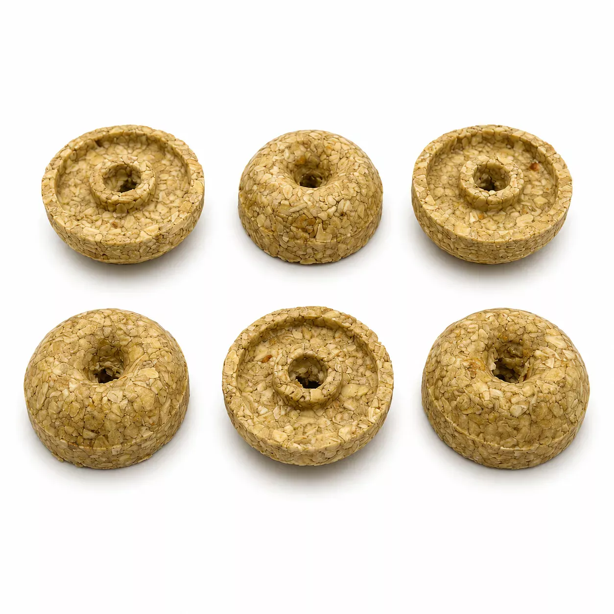 3 inch Collagen Bagel - 2 3" Buffalo Collagen Bagel (8pc pack) - Image 1