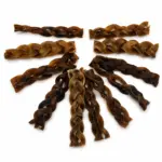 6" CAMEL Collagen Braided Stick (20pc pack)