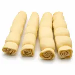 12" Buffalo Puffed Cheek Roll White (3pc pack)