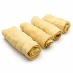 6" Buffalo Puffed Cheek Roll White (5pc pack) - Image 4