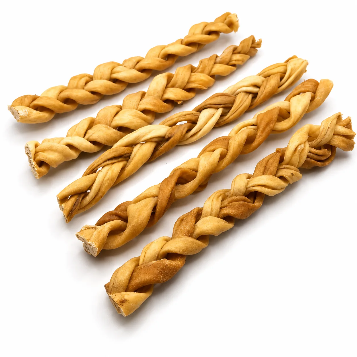 Goat Skin Braided 12 inch -3 12" GOAT Skin Braided Stick (5 pc pack) - Image 1