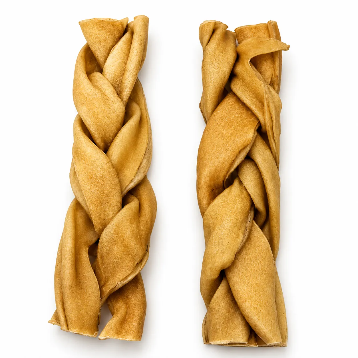 Goat skin - Braided - 6 inch 6" GOAT Skin Braided Stick (10 pc pack) - Image 1