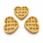3" Buffalo Collagen Heart Waffle - Edible “Lick Mat” (10pc pack)